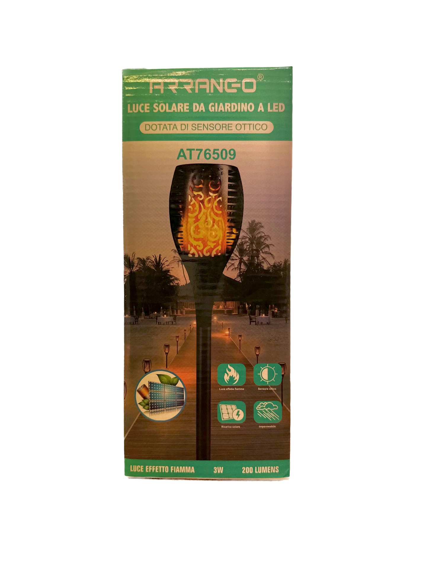Torcia solare con Effetto Fuoco Sun Blaze - BUNDLE 3 Pezzi