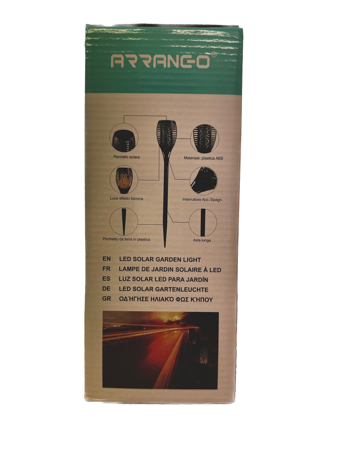 Torcia solare con Effetto Fuoco Sun Blaze - BUNDLE 3 Pezzi