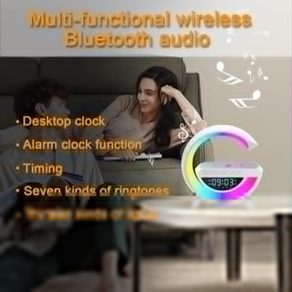 Sveglia ricarica Wireless RGB con Cassa Musica