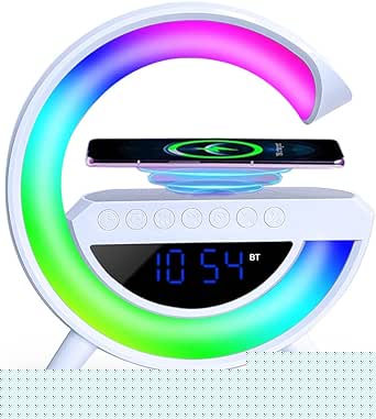 Sveglia ricarica Wireless RGB con Cassa Musica