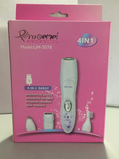Rasoio elettrico per donna 4 in 1