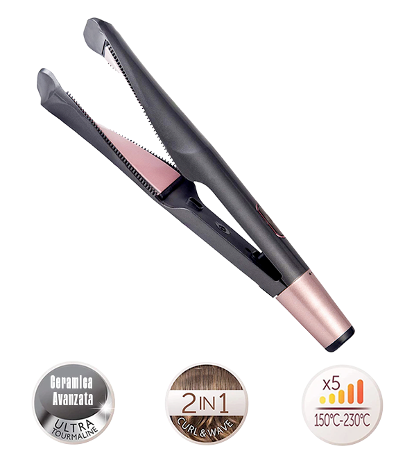 Piastra 2 in 1 Wavy